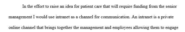 Idea to improve patient care