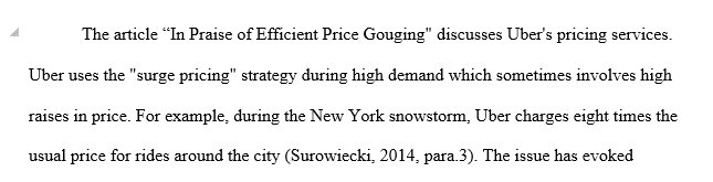 In Praise of Efficient Price Gouging