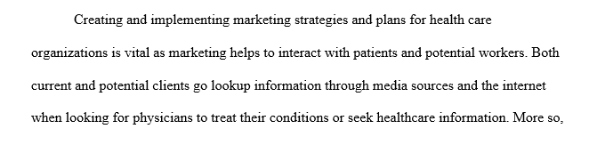 Marketing procedures in healthcare organizations ...