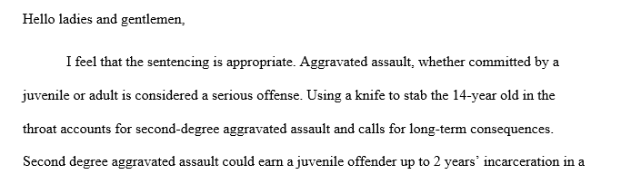 Non-Fatal Stabbing