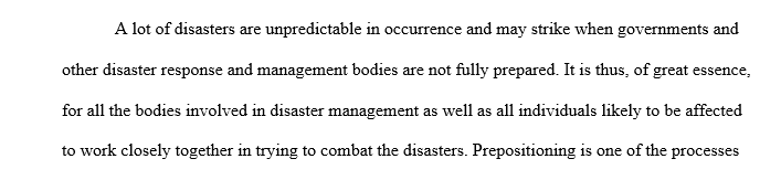 Understanding Logistics in Disaster Response