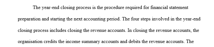 Year-End Closing Process