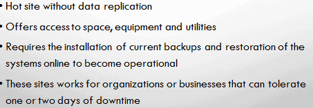 Disaster Recovery dealing with sites and Incident response plan