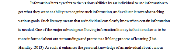 Information Literacy Concept