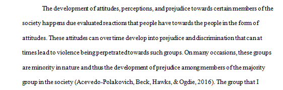 Psychology of Prejudice, Stereotyping, and Discrimination