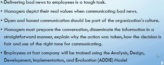 how to communicate unfavorable news to employees