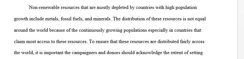 Accessing non-renewable resources