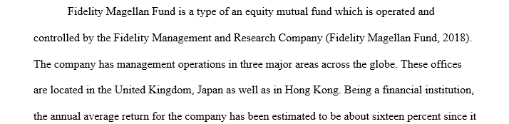 Analysis of a financial institution