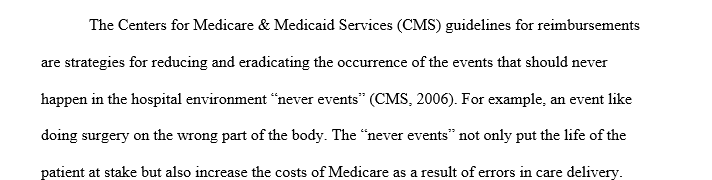 CMS reimbursement rules