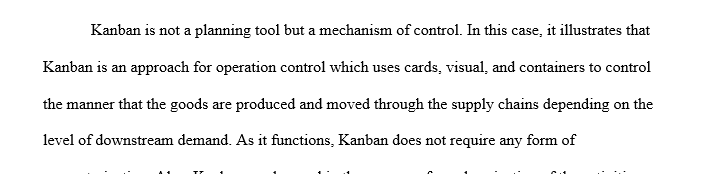 Calculation of Kanban Cards