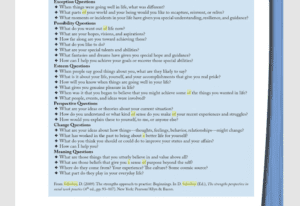 Write a Strengths Perspective Reflection about yourself