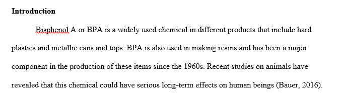 Chemical in Use