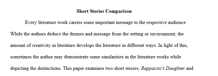 Choose two Hawthorne stories and compare how they portray the theme of appearance vs. reality