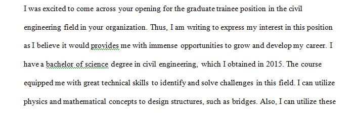 Civil Engineering Graduate Trainee Program