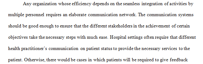 Communication Structure Improvement