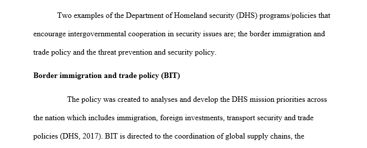 DHS programs