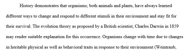 Darwin’s theory of evolution by natural selection