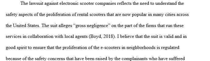 E-scooter giants lawsuit