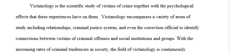 Future of Victimology