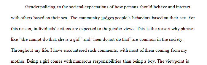 Gender Policing