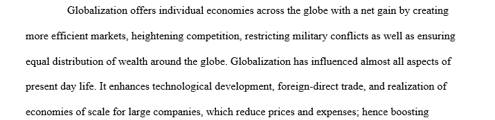 Implications of globalization