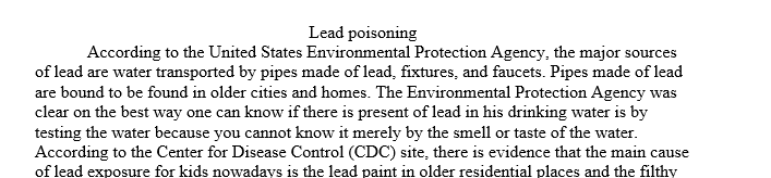 Lead poisoning