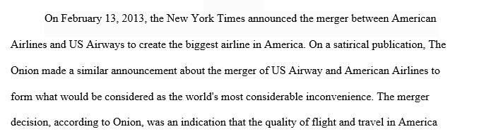 Merger of american airlines and US airways