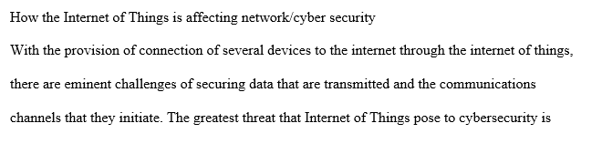 Network and cyber security