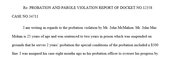 Probation and parole