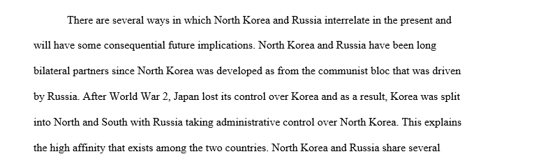 Russia and North Korea