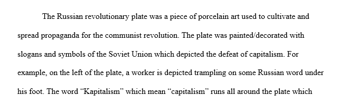 Russian Revolutionary Plate