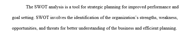 SWOT analysis