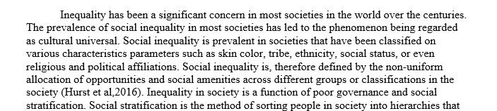 Sociological theories to explore inequality in society