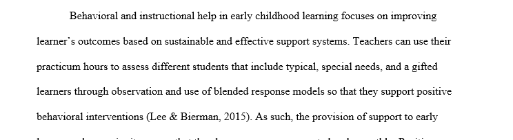 Support strategies that affect the learning of the typical learner