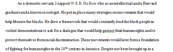 Supporting W.E.B. Du Bois.