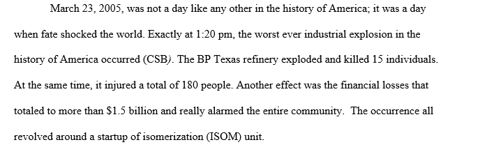 Texas City refinery explosion