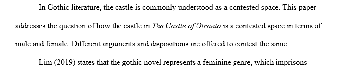 The Castle of Otranto and A Sicilian Romance