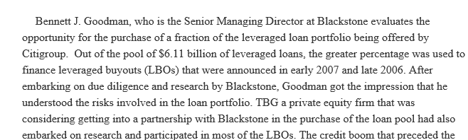 The Sale of Citigroup's Loan Portfolio