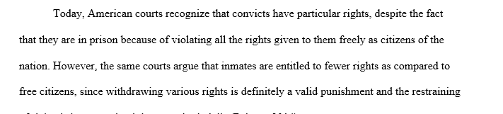The new approach to prisoners’ rights