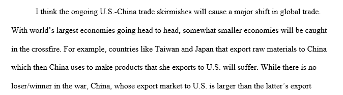 The trade war between the united states and china