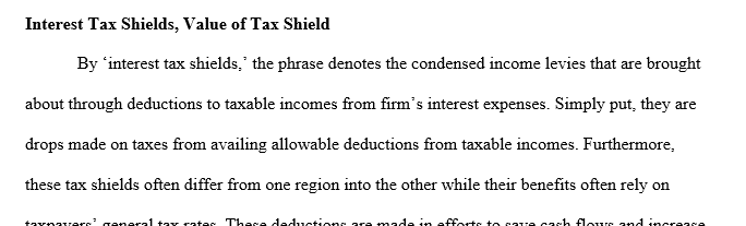 The value of the levered firm and its cost of capital