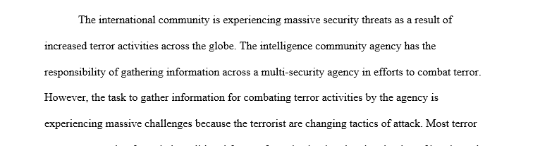 Threats and challenges which the intelligence community (IC) is currently facing