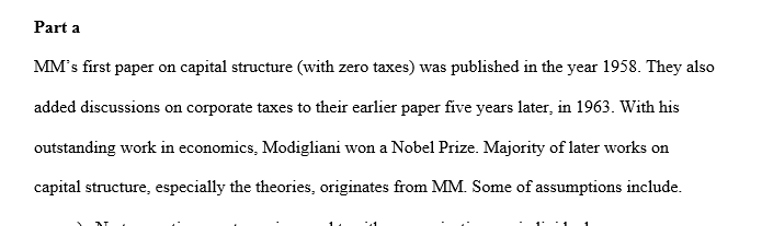 What assumptions are embedded in the MM and Miller models