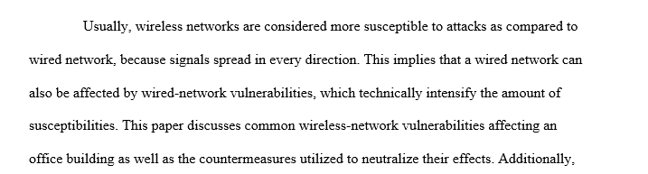 Wireless network vulnerabilities