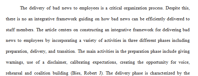 Locate a business or technical article in a journal of your choice