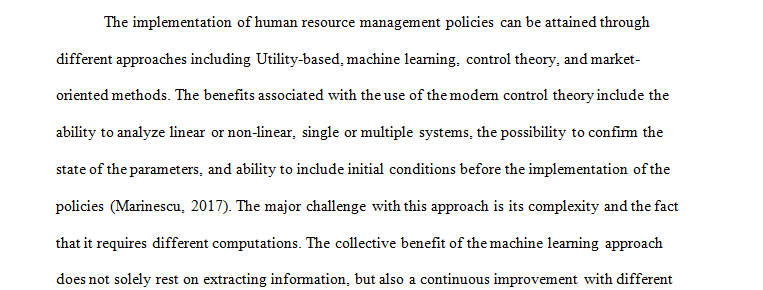 implementation of human resource management policies 