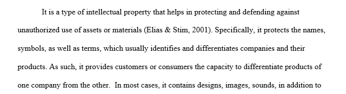 Analyze the functions of a trademark and the purpose of a copyright