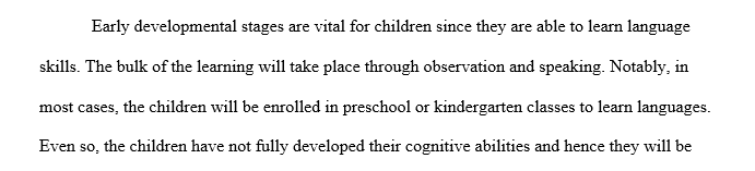 Create a Preschool or Kindergarten Language lesson plan