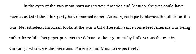 Debate on the Decision for War with Mexico