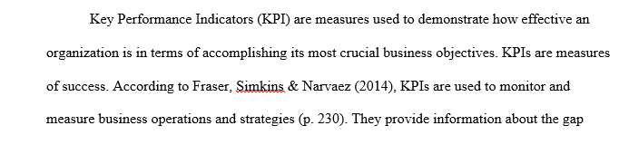 Define Key Performance Indicators (KPI) and Key Risk Indicators (KRI)
